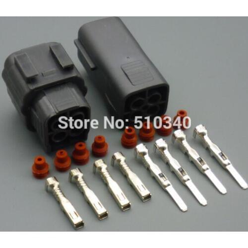 50 set 4 pin male female Oxygen sensor connector plug-in connector with waterproof car terminal