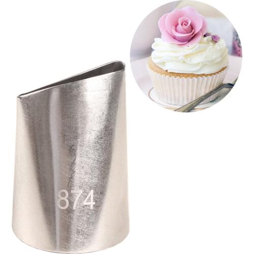 #874 Large Flower Petal Cream Icing Piping Nozzles Fondant Cake Decorating Tips Baking Tools For Cupcakes