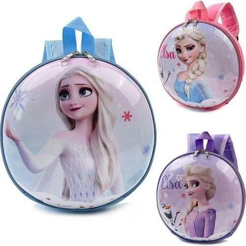 Kindergarten Childrens Cartoon Eggshell Backpack Lightweight and Large-capacity Frozen Schoolbag Elsa Anna Princess for 2-7year
