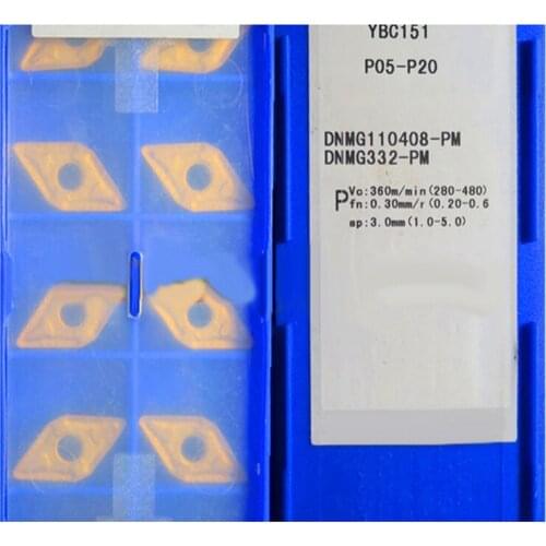 DNMG 110408 Carbide Inserts DNMG110408-PM DNMG150404-PM DNMG150604-PM DNMG150608-PM YBC151 proccess Steel Turning Tools CNC
