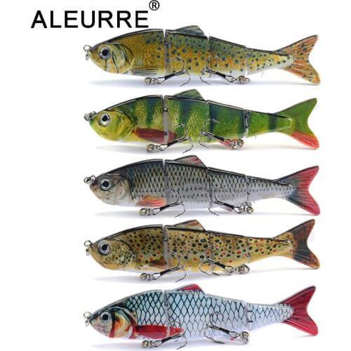 Artificial Pike Lure Bait Multi Jointed Bait 12cm 18g Lifelike Crankbaits Fishing Wobblers Swimbait Sea Fishing Lure