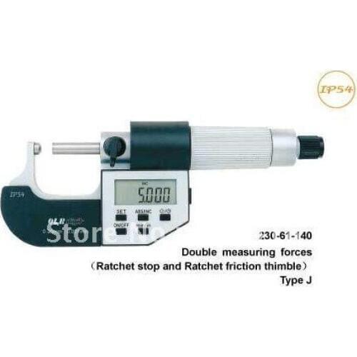 Tube Micrometers. digital round head wall thickness Micrometer gauge 0-1" (0-25mm) . Type J 1" outside micrometer