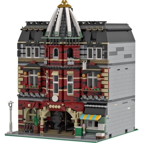 Modular Brick School Architecture Studen Educational t Institution House Bricks DIY Education MOC-5973 Assemble Toys Kid Gift