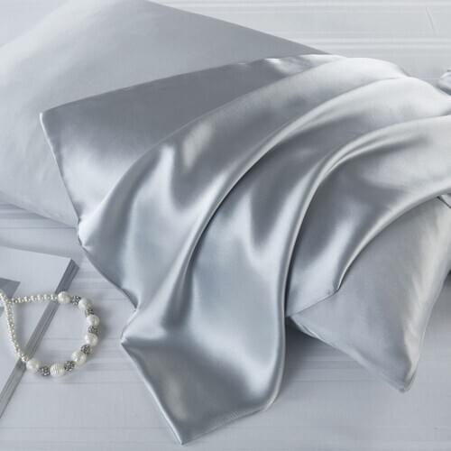 Soft Satin Silk Pillowcase Luxury Pillow Case For Bed Bedding Throw Comfortable Mulberry Single Solid Color Pillow Cover 50x75cm