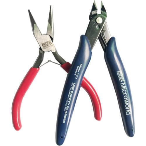 Pliers Tools Set 3D Metal Puzzle Assembly Model Professional Tools Technic Accessories
