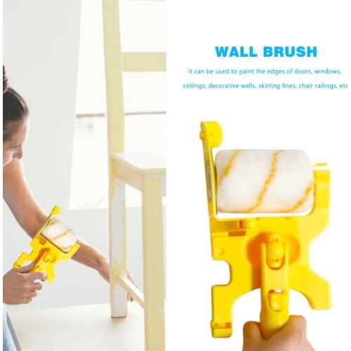 Clean-Cut Paint Edger Roller Brush Painting Tools Roller Paint Brush Clean-Cut Paint Edger Wall Painting Roller Brush Set