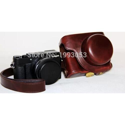 New PU Leather Camera Case Bag Cover For Panasonic LX100 DMC-LX100 LX100 II DC-LX100 II Camera Bag