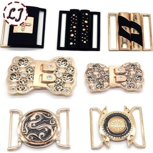 New fashion women 50mm gold silver black cilp square metal belt buckles crafts decoration Buckles DIY garment sew accessories
