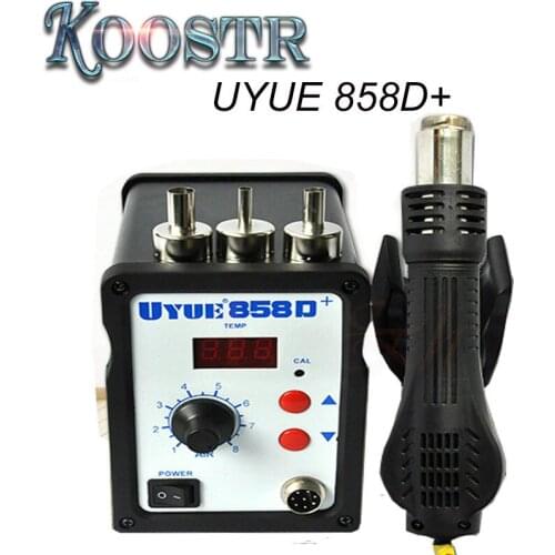 High quality Youyue 858D+ Hot Air Gun ESD Soldering Station LED Digital Desoldering Station 700W heater gun Upgrade from 858D