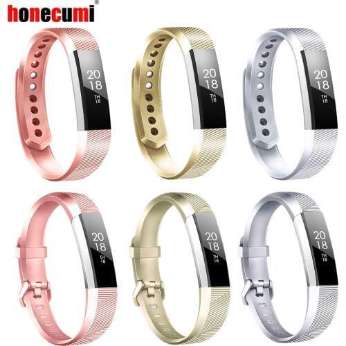 Smart Watch Band Strap For Fitbit Alta HR / Fitbit Alta Rose Gold Silver Silicone For Fitbit Alta HR Replacement Band Correas