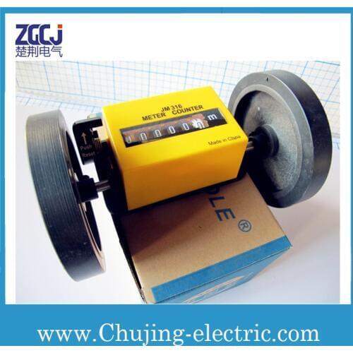 1-99999.9m Meter counter Rolling type meter counter length counter with reset function