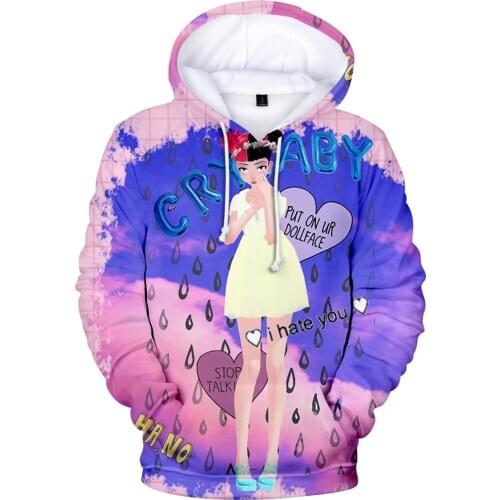 Harajuku Cry Baby Melanie Martinez Hoodies Sweatshirt Unisex Material Hoodies Sweatshirt Fashion Trend Style Polyester Kpop Coat