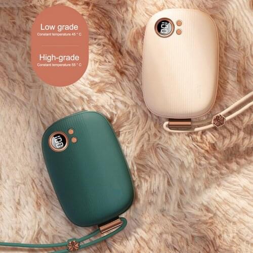 10000mAh Power Bank Mini Electric Hand Warmer USB Rechargeable Winter Heater Home Outdoor Travel Handy Warming Tool for Girls