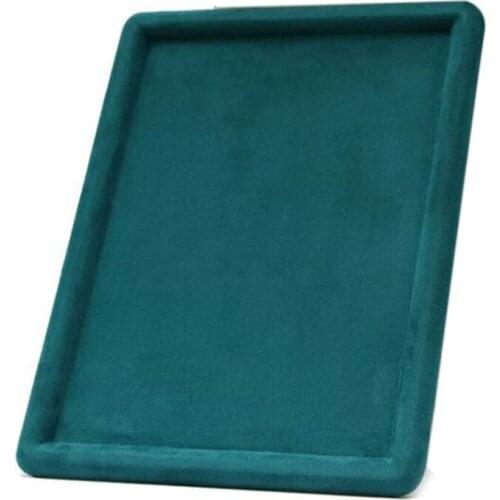 Green Jewelry Tray Showcase Display Stackable Necklace Bracelet Ring Showcase Display Plate