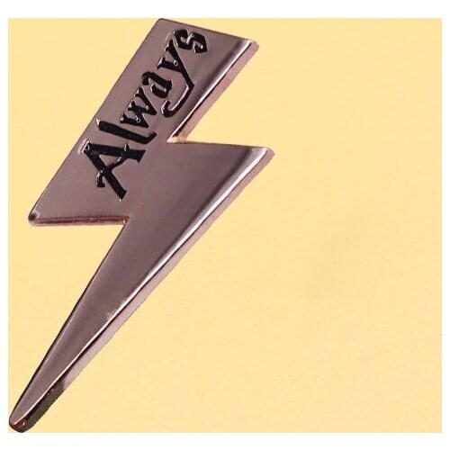 Lightning Lapel Badges Cute Metal Cartoon Brooch Men Women Fashion Jewelry Gifts Anime Movie Novel Hat Bag Clothing Lapel Badges