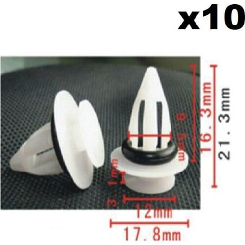 10 Pieces ARCH SILL CLIPS Fasteners For BMW X3 X5 X6 & MINI COOPER 51777171002