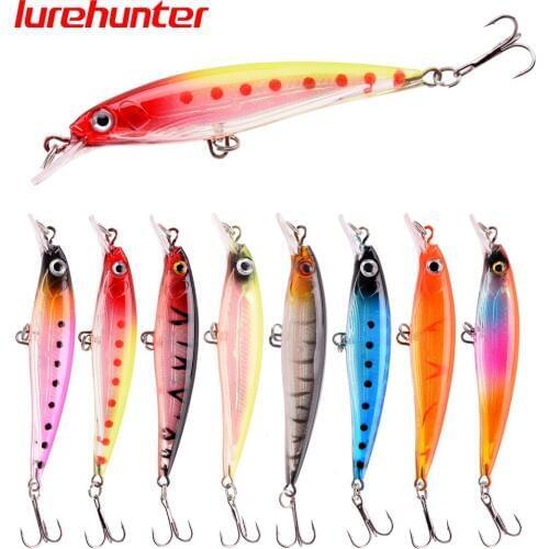 8pcs/lot Laser Minnow Fishing Lure 8.5CM 7.2G Pesca Hooks Fish Wobbler Tackle Crankbait Artificial Hard Bait Swimbait
