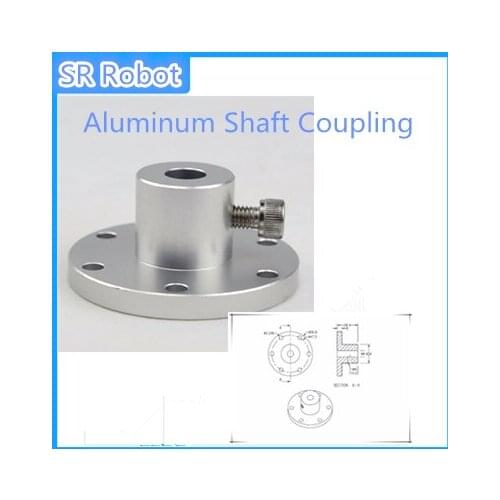 Aluminum Shaft Coupling For Omni Wheel Omindirectional Tyre Mounting Universal Hubs Robot Accessory Robocup/Robocon DIY Robotic