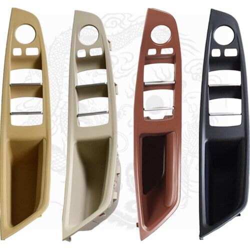 Car Left Hand Drive LHD Interior Inner Door Handle Panel Cover Gray Beige Black Red Brown Oyster For BMW 5 series F10 F11