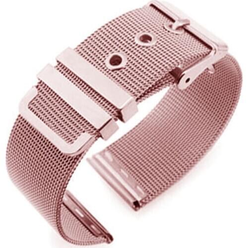 20mm Wristband for Withings Steel HR 40MM Stainless Steel Watch band Strap Bracelet Black Rose Silver for Fossil Q Gazer