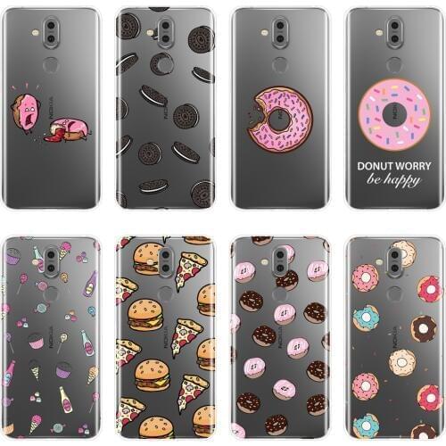 Case For Nokia 7.1 6.1 5.1 3.1 2.1 Plus Donut Ice Cream Cooky ilicone Soft Back Cover For Nokia 7.1 6.1 5.1 3.1 2.1 Phone Case