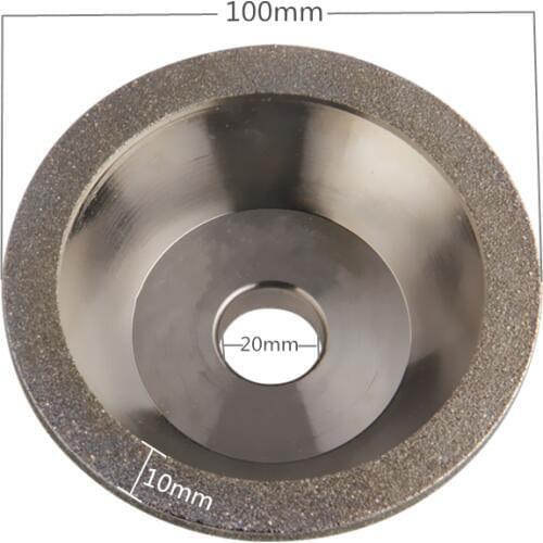 Diamond Grinding Wheels 60/80/100/120/150/180/240/400 Grain Cutting Disc 100mm Bowl Type Saw Blade Grinding Abrasive Tools