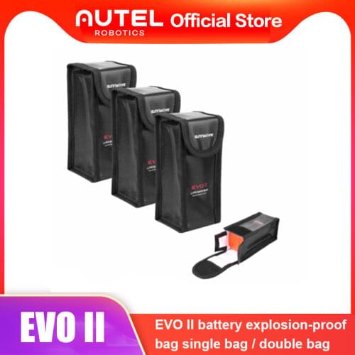Autel Robotics EVO II/Pro/Dual Portable Fireproof Safety Bag Explosion-Proof Lipo Battery Safety Case for RC Drone Batteries