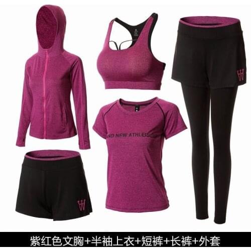 Two Piece Set Women Yoga Clothes Sports Womens Spring Summer Running Top Conjuntos De Mujer Ensemble Femme
