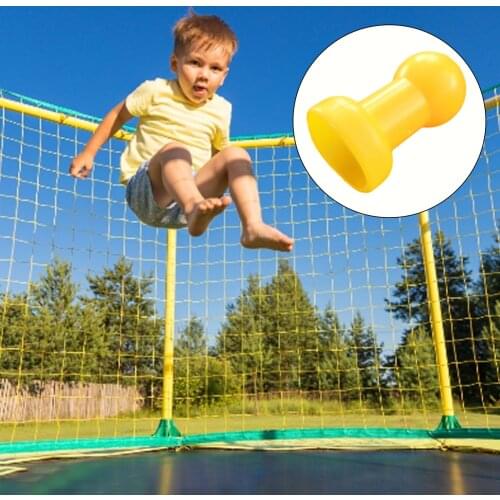 1pcs New Trampoline Pole Cap Steel Pipe Top Cover Yellow Plastic Cover For Children Trampoline Outdoor Sport Accessories