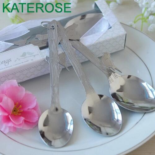 Stainless-Steel Measuring Spoons Metal Bird Spoons Wedding Bridal Shower Favors Party Giveaways Gift For Guest