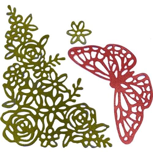 Flower Butterfly Die Cut Metal Cutting Dies Scrapbooking DIY Mold Photo Album Stamps for Scrapbooking Embossing Dies Mould