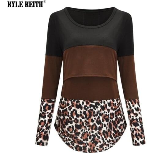 Fashion Maternity Tops O-Neck Long Sleeve Pregnant Clothes Casual Soft Beastfeeding Blouses T-Shirts Autumn Winter