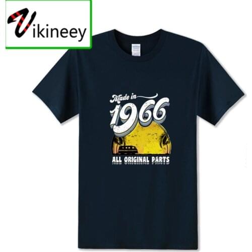 Geek Parody Made in 1966 All Original Parts Mens T shirt 52th Birthday Gift Retro Tee Best father present vintage 1966 T-shirts