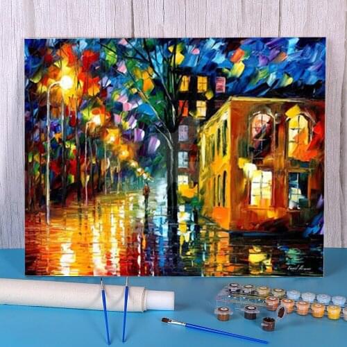 Oil Painting Style Only Love Paint By Numbers Package Acrylic Paints 40*50 Painting On Canvas Loft Picture For Children Art