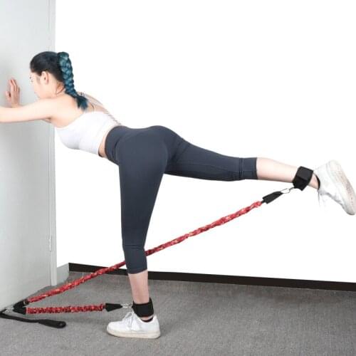 Yoga Elastic Pull Rope Resistance Bands Set Exercise Arm blaster arm trainer gym handle equipement Fitness Exercise Workout Belt