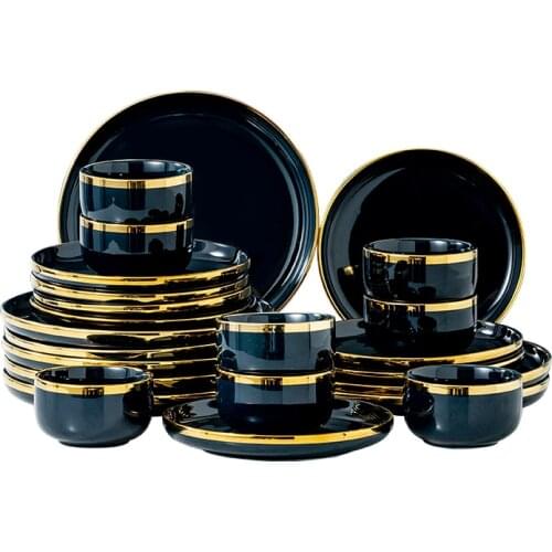 12/18/24-Piece Ceramic Dinner Set with Dinner Plate,Dessert Plate,Bowl Plates and Bowls Set Service for 8 Person Tableware Set