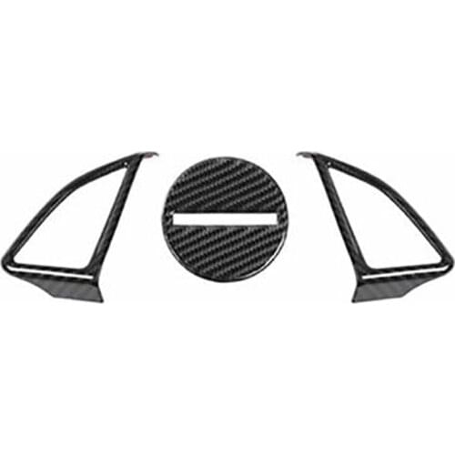 For Chevrolet Camaro 2016-2019 Car Carbon Fiber Steering Wheel Switch Button Sticker Cover Trim Frame Accessories