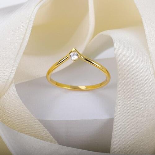 New Trend Silver Color Cubic Zircon Engagement Classic Rings for Women Elegant Gift Simple Rhainstone Ring Vintage Jewelry