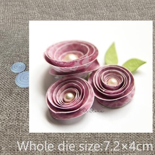 New Design Craft Metal Cutting Die die cuts 2pcs roll flowers decoration scrapbook Album Paper Card Craft Embossing die cuts
