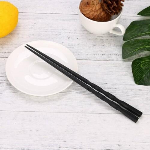 1 Pair Heat antiskid Japanese food sushi chopsticks hexagonal octagonal tip sterilizable alloy good design palillos japoneses @4