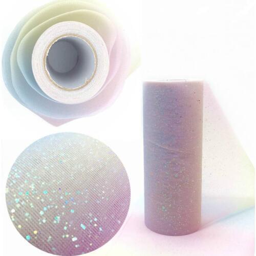 Rainbow Tulle Roll Spool Yarn Tutu DIY Table Kids Skirt Gift Craft Fabric Party Bow Tulle Rolls Wedding Party Decoration Favor