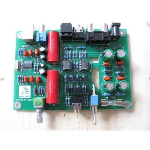 Assembled PCM2704 USB Lehmann DAC board headphone function with