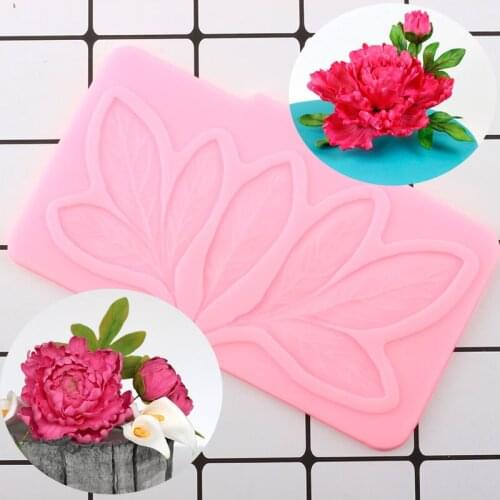 Sugarcraft Leaves Silicone Mold DIY Leaf Flower Making Candy Fondant Molds Cake Decorating Tools Candy Chocolate Gumpaste Moulds