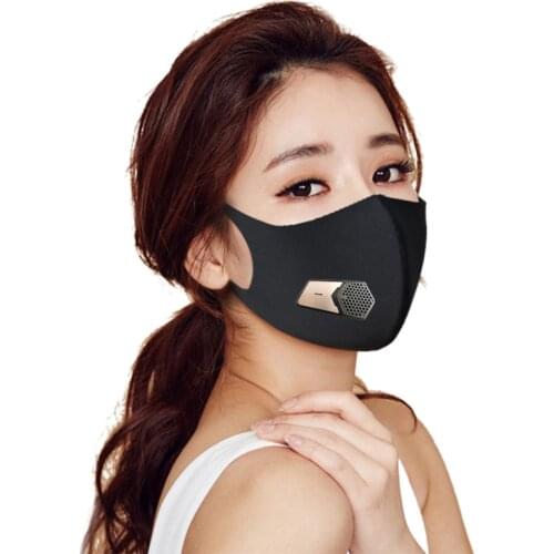 Smart Mask Air Purifying Smart Electric Face Mask With Mask Accessories Electric Valve Filter Facial Fans Ventilation Fan