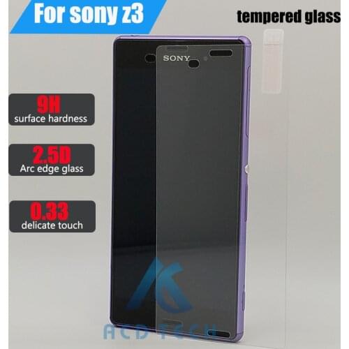 Dower Me Tempered Glass Screen Protector For Sony Z3 D6603 D6643 D6653 D6616 D6633 L55T Thin HD Toughened Protective Film