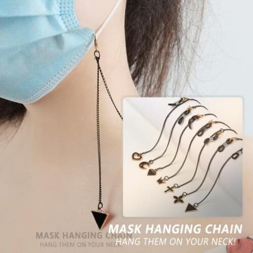 Sunglasses Chain Women Anti Slip Reading Eyewears Ribbon Clip Mask Holder Neck Strap Mask Hanging Lanyards Eyewear Accessories