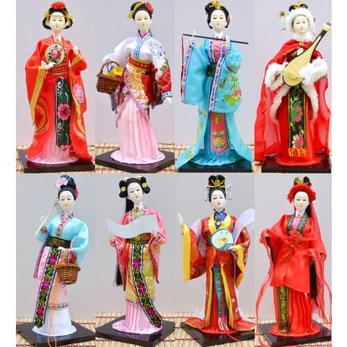 Dream Of Red Mansions Figures Beijing Palace Museum Gifts Tang Dolls Four Beauties Silk Figure Qing Palace Ge Ge 12 Gold Hairpin
