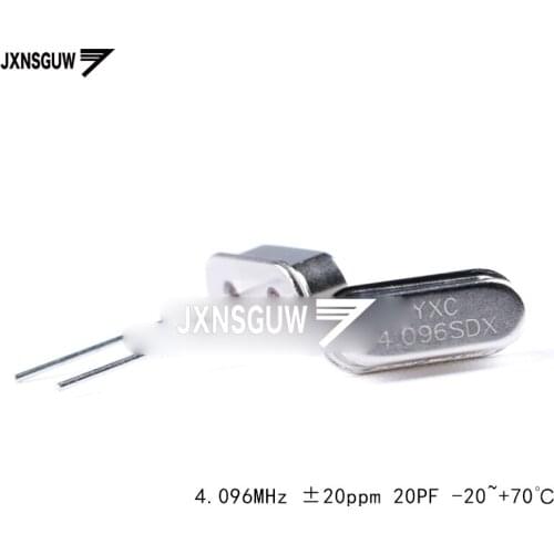 10PCS straight Insert passive crystal oscillator/HC-49US 4.096MHz 20ppm 20PF X49SD4096MSD2SC