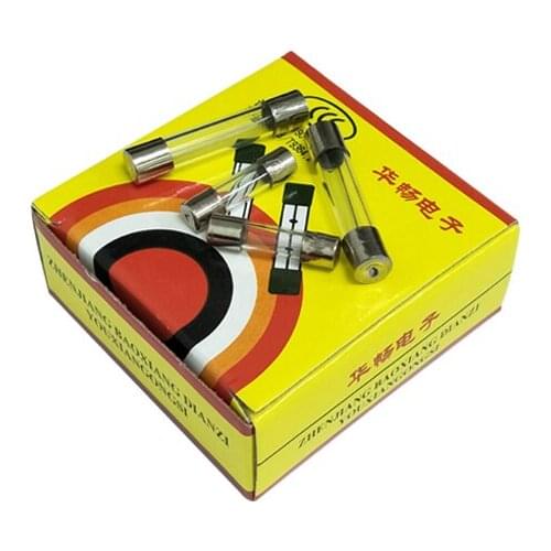 100PCS 6x30mm Fuse 250V 1A 2A 3A 4A 5A 6A 7A 8A 10A 12A 15A 20A 30A Glass Fuses 6x30 6*30 6*30mm KITS