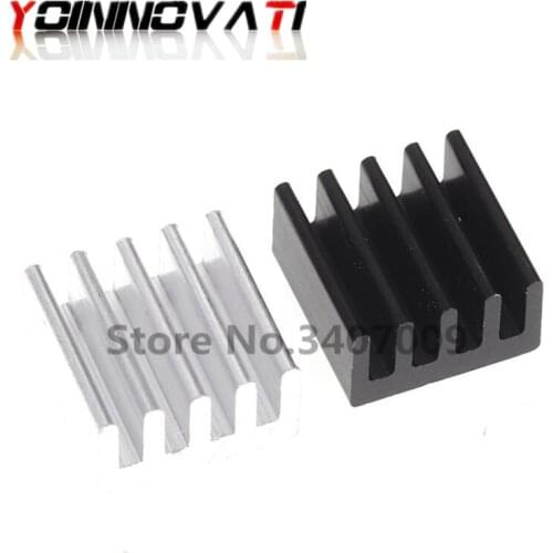 100 pcs 8.8*8.8*5mm Heatsink Radiator Cooling Fin Aluminum Heat Sink for Raspberry Pi, Chip, LED, Power IC Transistor, PBC